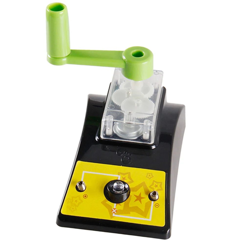 DIY Hand Generator Assemble Science Kits - Exploring Shining Bulb Physics Circuit Experiments Kids Student Educational Toy