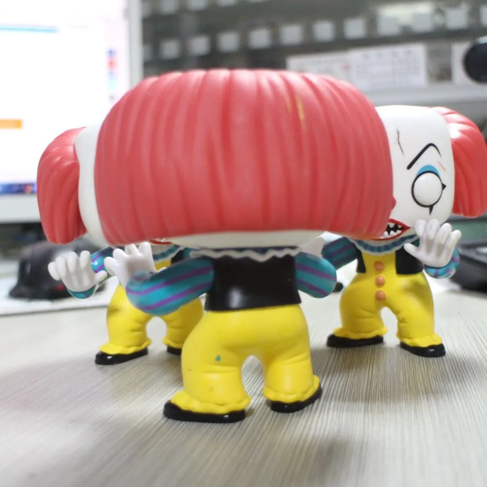 Funko поп фильмы ужасов: Стивен Кинг это-PENNYWISE клоун Виниловая фигурка декоративная модель игрушки дешевая цена без коробки