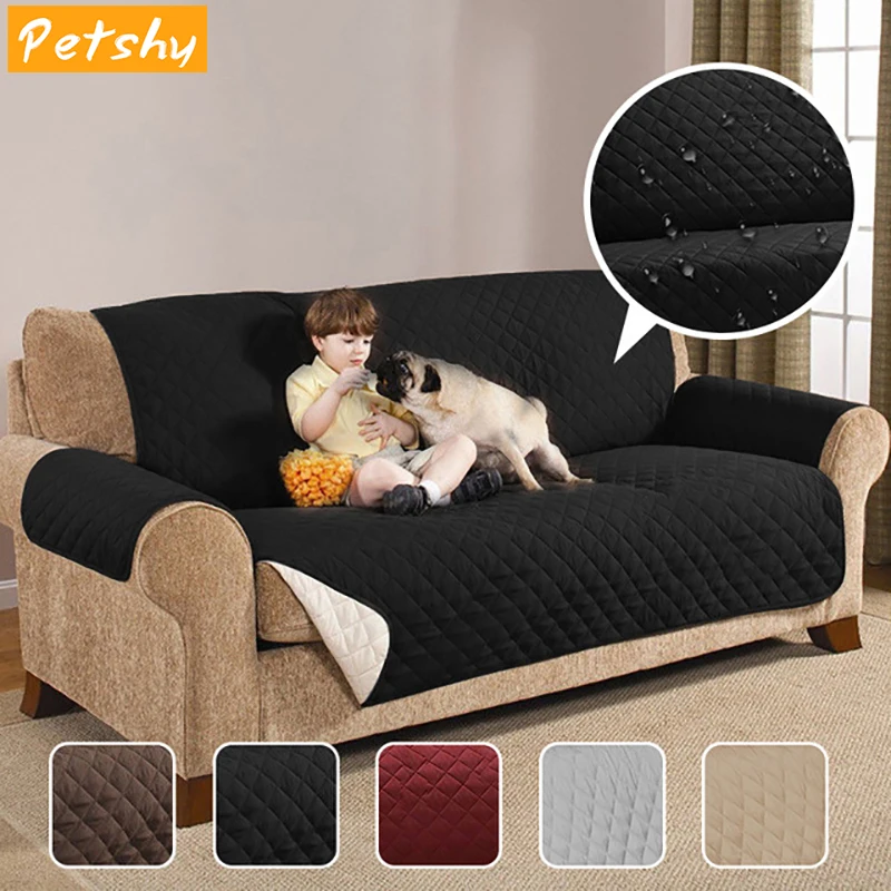 buy Petshy Pet Sofa Cover Dog Bed Furniture Sofa Protector With Elastic Strap Waterproof Dog Mats 1 2 3 Seat Pet Sofa Bed
