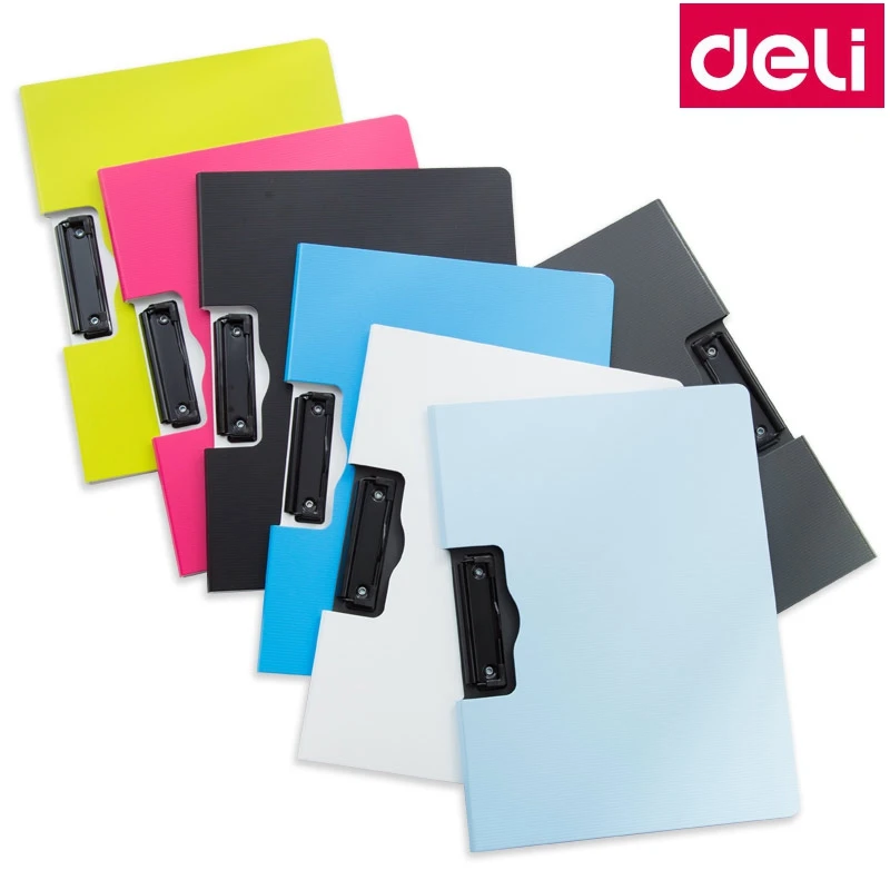 

Deli 5011 5016 A4 File folder Writing Pads Clipboard PP Foam Board 325x245x11mm A4 File Forlder Clop Board