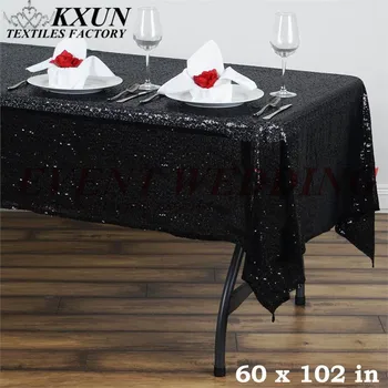 

Seamless Sequin Table Cloth Rectangle Tablecloth For Wedding Event Decoration