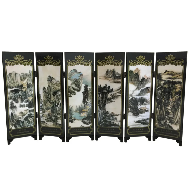 

Ornament Mini Screen Home Decoration Gift Unique High-quality 1pc 48*24*0.6cm Wooden Chinese Art New Hot Sale Useful