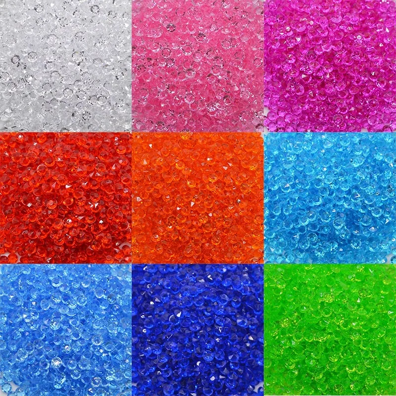 

Wedding Decoration 1000Pcs 4.5mm Crystal Confetti Birthday Party Table Scatters Clear Crystals Centerpiece Events Party Supplies