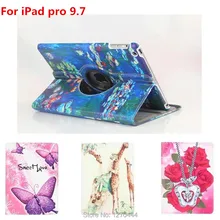 Чехол для iPad Pro 9.7, 360 градусов вращающийся кожаный чехол для iPad air3 красочные картины Smart Cover для iPad 9.7 случаев Pro