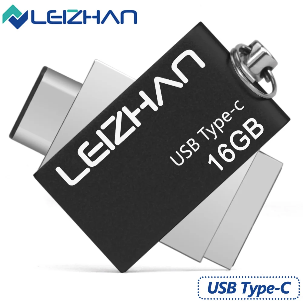Leizhan usb флэш-накопитель 3.0 Тип-C 3.1 OTG Memory Stick 16 ГБ двойной Порты и разъёмы флешки 32