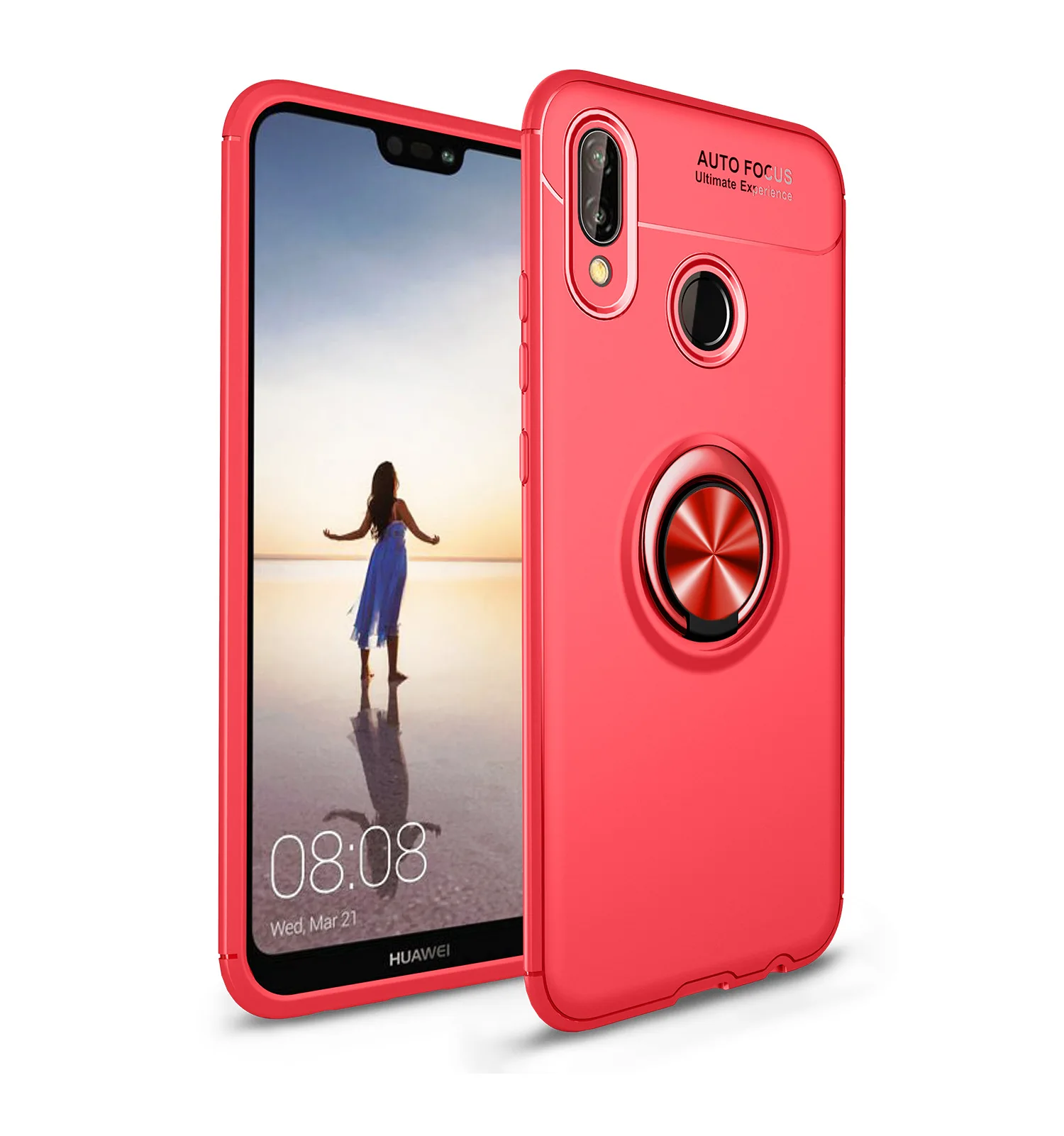For Huawei P9 10 20 30 pro Lite shell P10 Plus car magnetic soft P smart 2019 silicone ring invisible bracket phone |