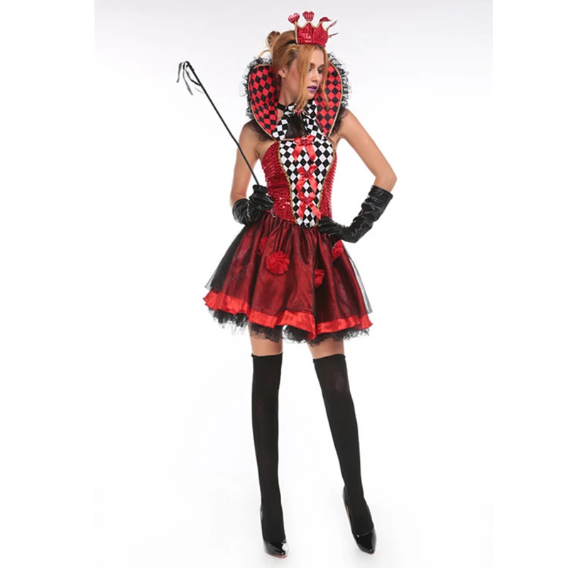 Red Heart Queen of Spades Short Dress Sexy Appeal ...