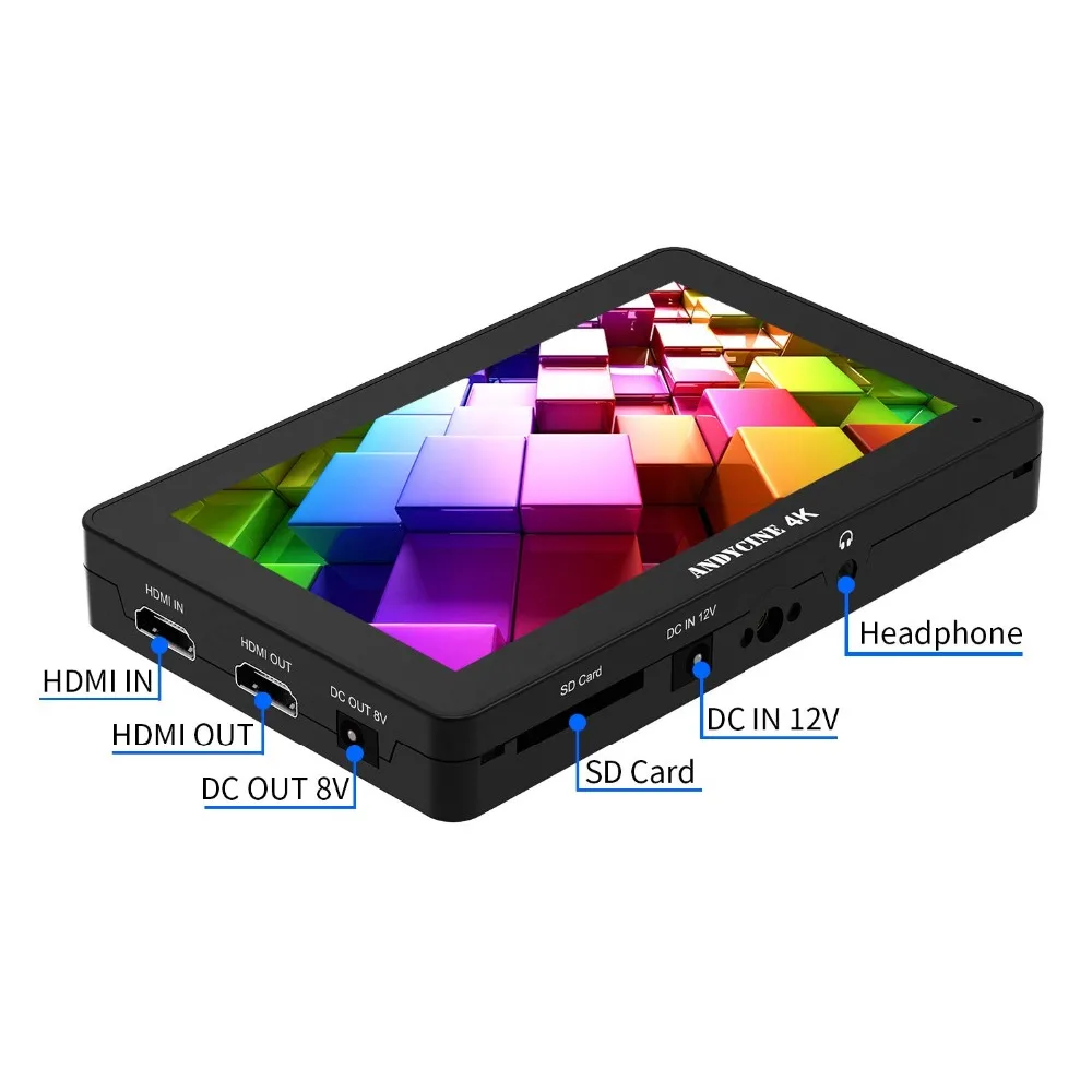 Andycine A6 Plus камера с сенсорным экраном полевой монитор 5,5 дюймов ips Full HD Дисплей HDMI 4K вход/выход СВЕТОДИОДНЫЙ подсветка с 3D LUT