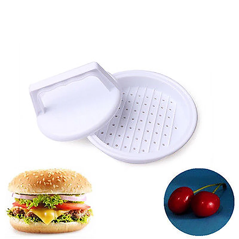 1pc Plastic Burger Press Hamburger Meat Beef Patty Maker Mold Kitchen Tool