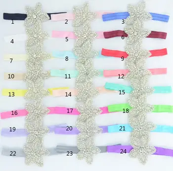 

32color 7cm Starfish headline chiffon flower headband ornaments Hair Ties Girls Headwear Hot sale s hair band baby headdress