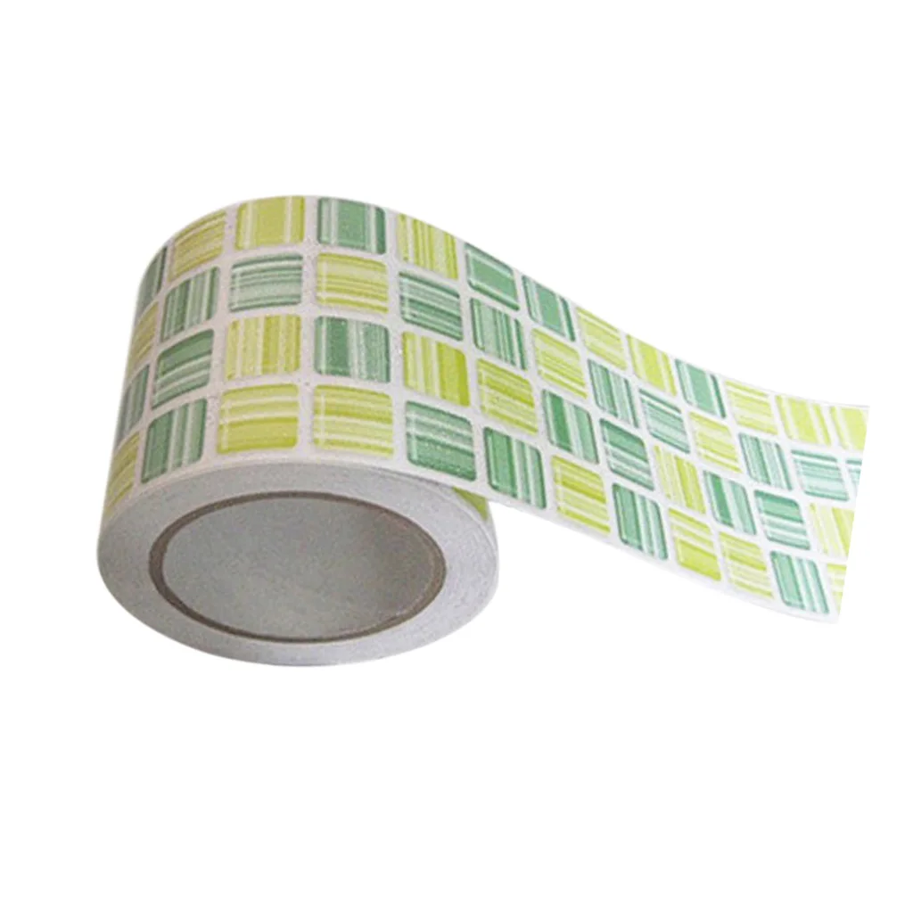 PVC Tile Floor Waistline Wall Paper Sticker Mosaic Decal Water-proof  Floor for Kitchen Bathroom Home Refurbishment DIY Decor 