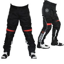 Cavaleiro Da Motocicleta Calças De Corrida Para YAMAHA Equipe de Proteção Equitação Calças Motocross Com Protetores Preto