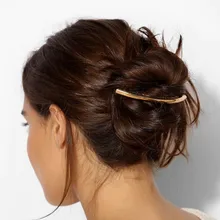 Геометрические медные трубки металлические заколки для волос Модные фирменные дизайнерские заколки, аксессуары для женщин