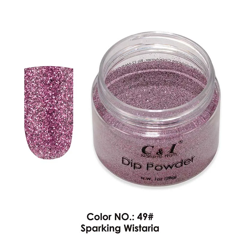 C& I Dip Powder, color#30-#60, цвет ногтей, эффект геля для ногтей, 28 г - Цвет: 49