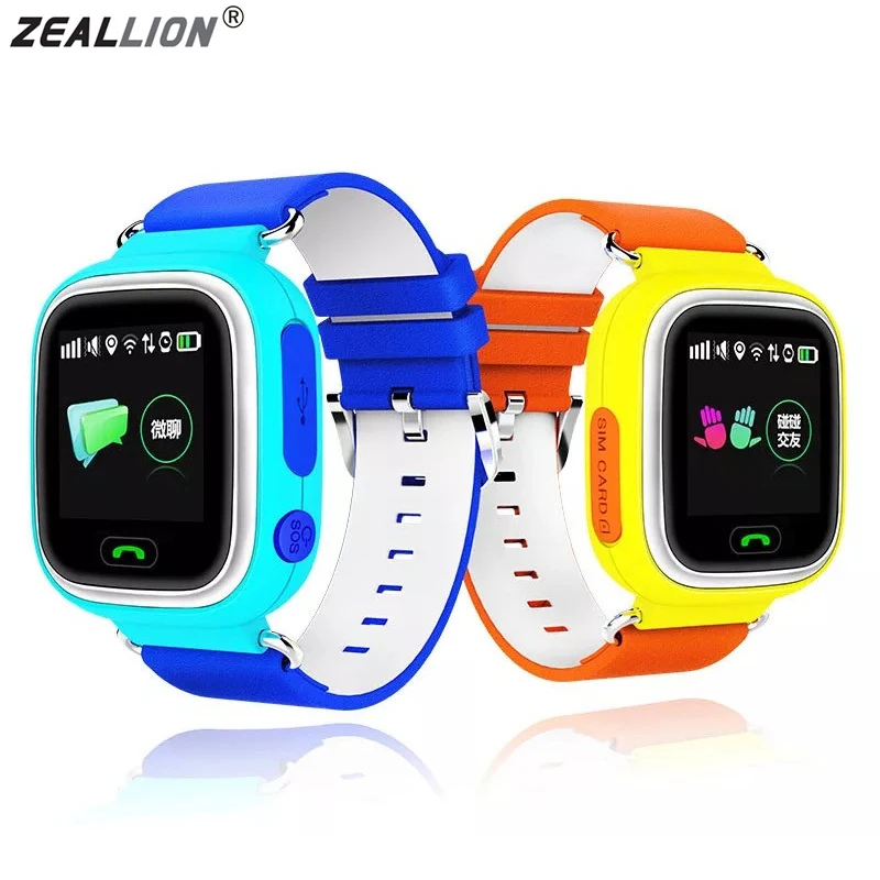  ZEALLION Kind GPS Q90 Smart Uhr Touch Screen Sicherer Anti Verloren Überwachen SOS Call SOS Anruf L