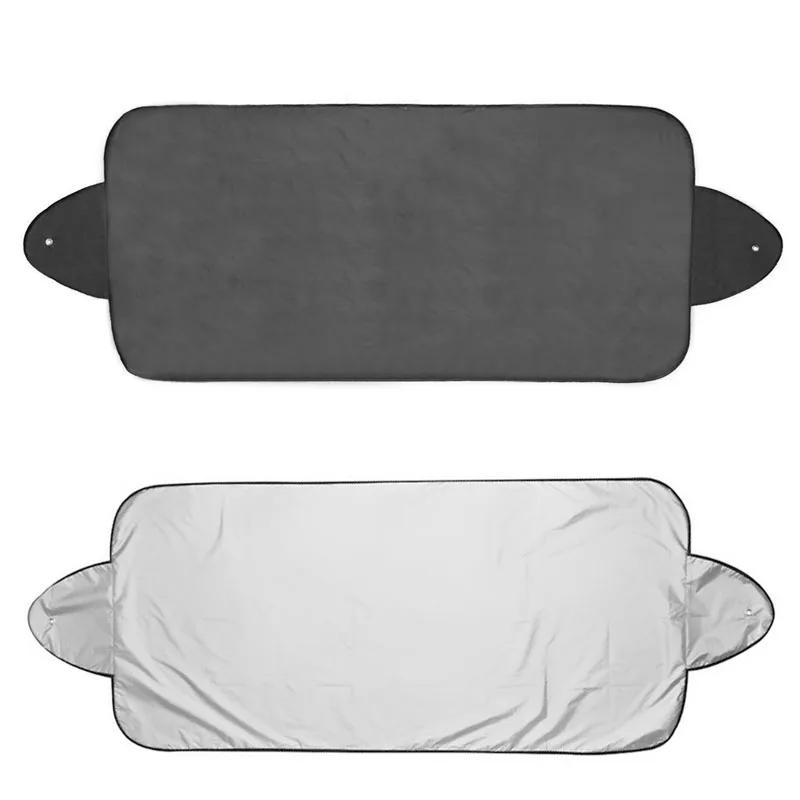 Car Auto Windshield Protector Visor Cover Sun Shade Prevent Snow Frost Ice Dust - Цвет: Серебристый