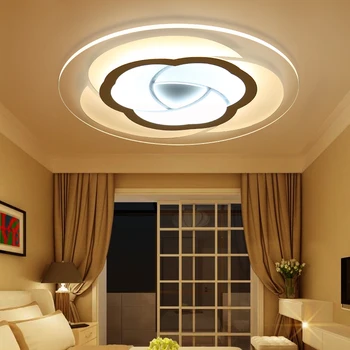 

Slim Rose Master Bedroom Light LED Ceiling Light Modern and simple round living room lamp Warm acrylic