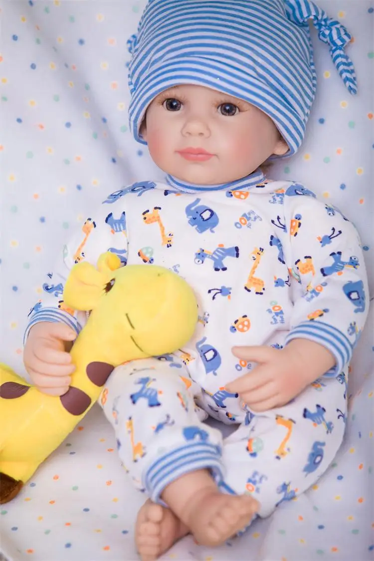 Pursue 20"/50 cm So Cute Silicone Newborn Lifelike Baby Alive Boy Doll