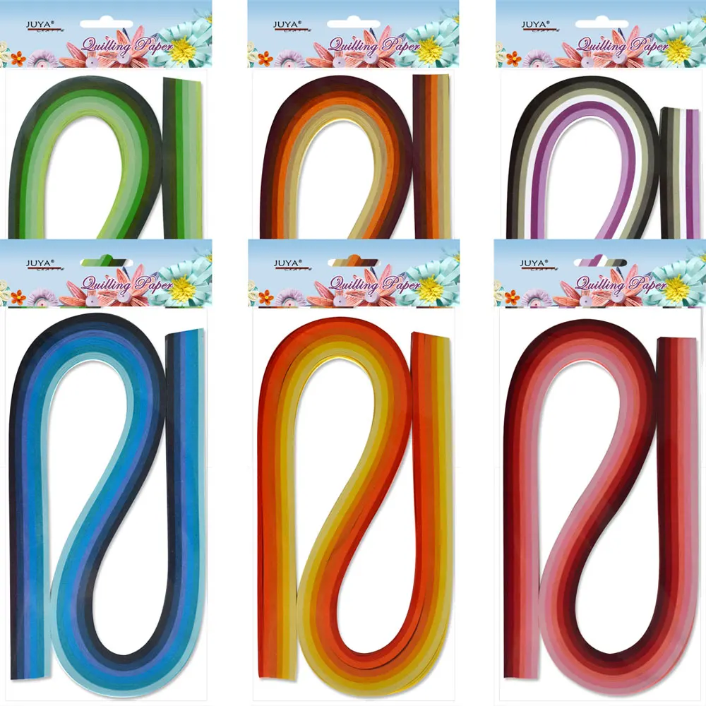 Juya Gradient Paper Quilling, Qp388.each Strip From White To Dark Color,390  Mm Length,10 Colors Available, 4 Width Could Choose. - Craft Paper -  AliExpress
