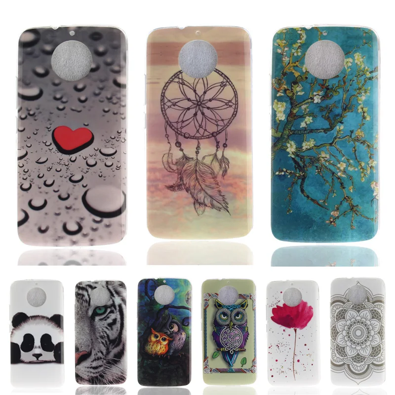 

For Motorola Moto G5S Case Soft TPU Silicone Cool Pattern Back Cover For Moto G5S Plus Case Etui Fundas Telefoon Hoesjes