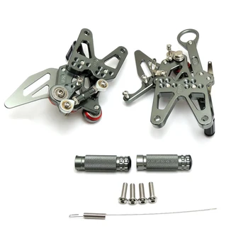 

KEMiMOTO Motorcycle Footrests For BMW S1000RR Foot Rest Foot pegs 2009 2010 2011 2012 2013 2014 CNC Adjustable Rearset