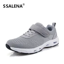 Дышащая прогулочная обувь из сетчатого материала для среднего возраста; удобная мужская Уличная обувь; нескользящая обувь для бега; высокое качество; AA11122