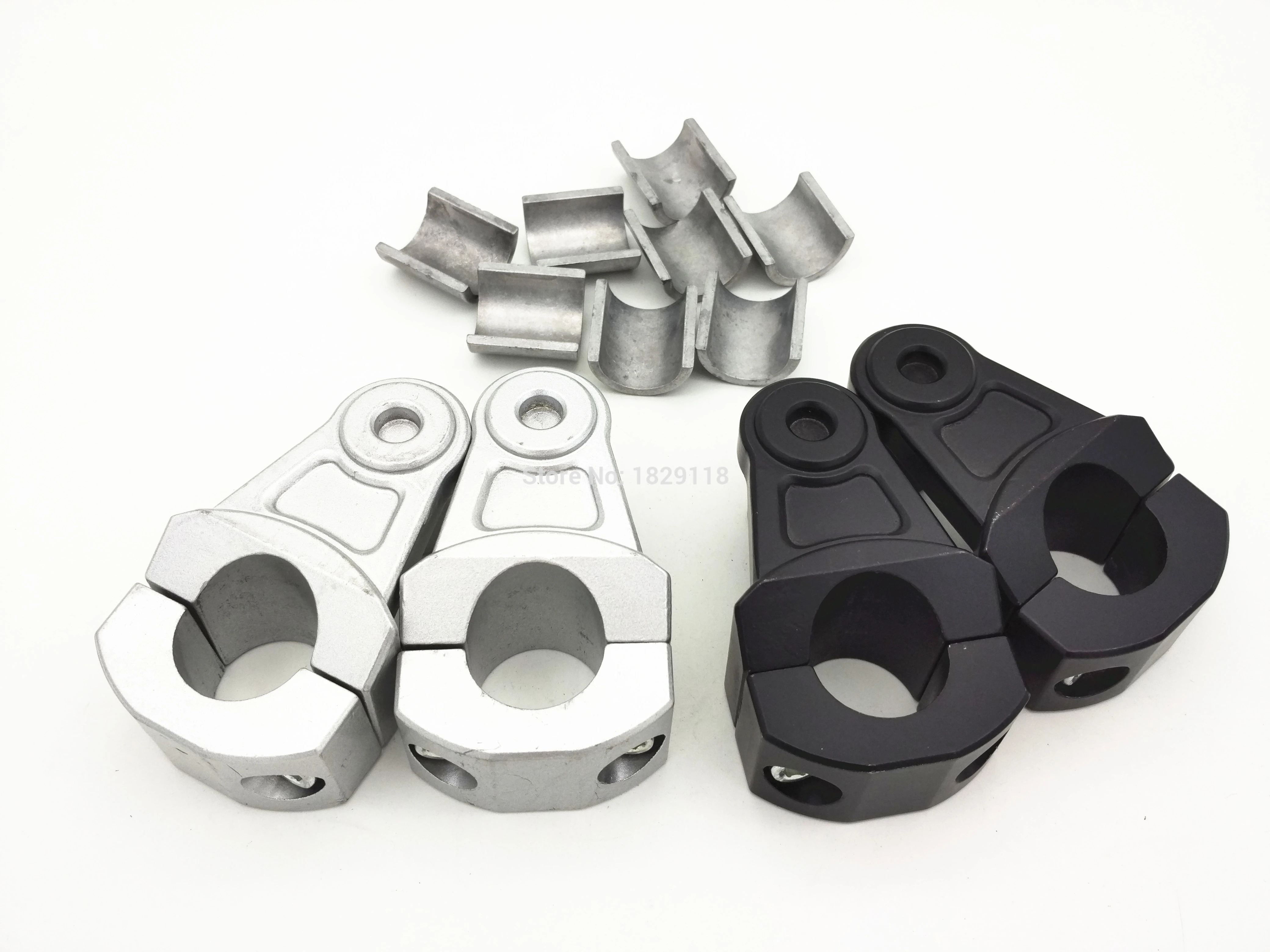 Universal 2 Inch Pivoting Motorcycle Handlebar Riser For 7/8" 22mm and 1 1/8" 28mm fat