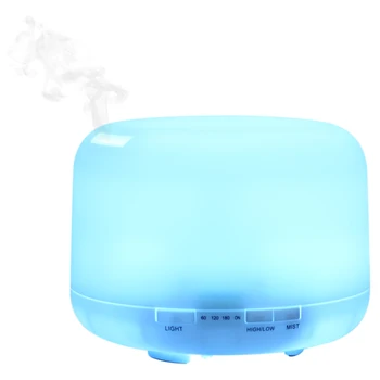 

500ML 7 Colors Ultrasonic Air Humidifier Essential Oil Diffuser Aroma Diffuser Aromatherapy Electric Household Office Mist Maker
