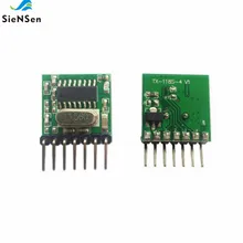 10 шт./лот код для обучения 1527 кодирования беспроводной модуль передатчика РЧ 315/433 МГц миниатюрный четыре кнопки пульт дистанционного управления pcba