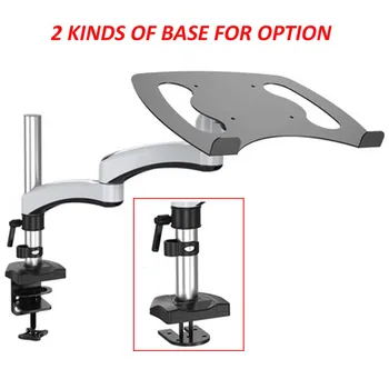 

27" tilt full motion aluminum air press gas spring dual arm lcd desktop Mount swivel monitor table stand clamp laptop bracket