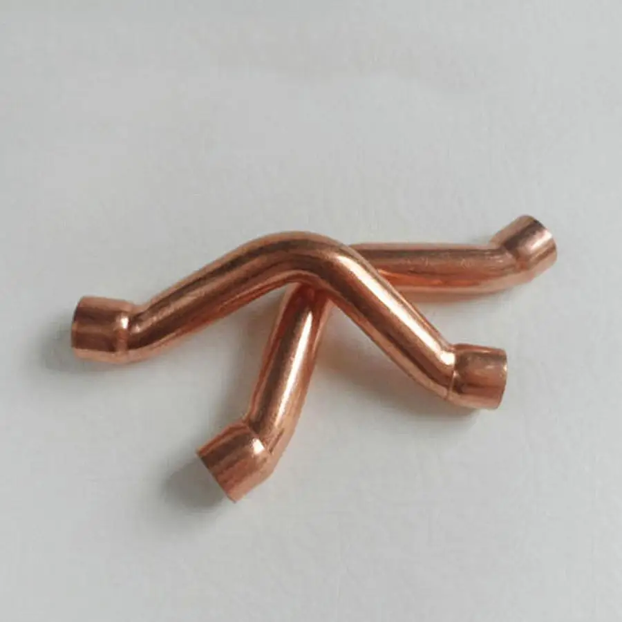 22mm Inner Dia x1mm Thickness Copper Curved Tube Fitting Socket Weld