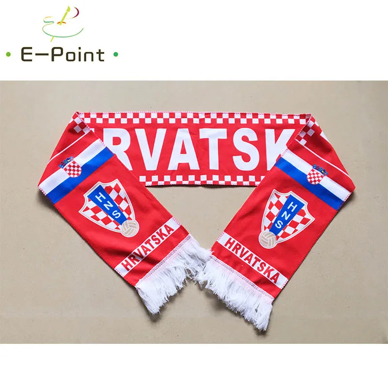 

145*16 cm Size Croatia National Football Team Scarf for Fans 2018 Football World Cup Russia Double-faced Velvet Material