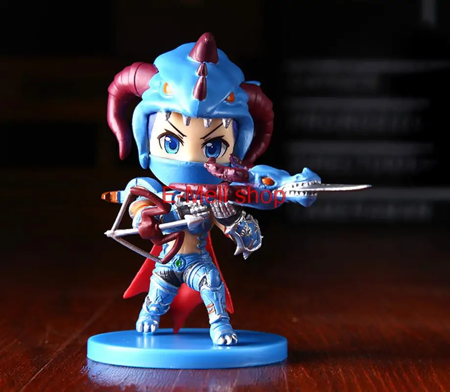 

Cosplay LOL Night Hunter Vayne Dragonstalker 10cm/3.9'' Q Version PVC Garage Kit Action Figures Toys GK Model