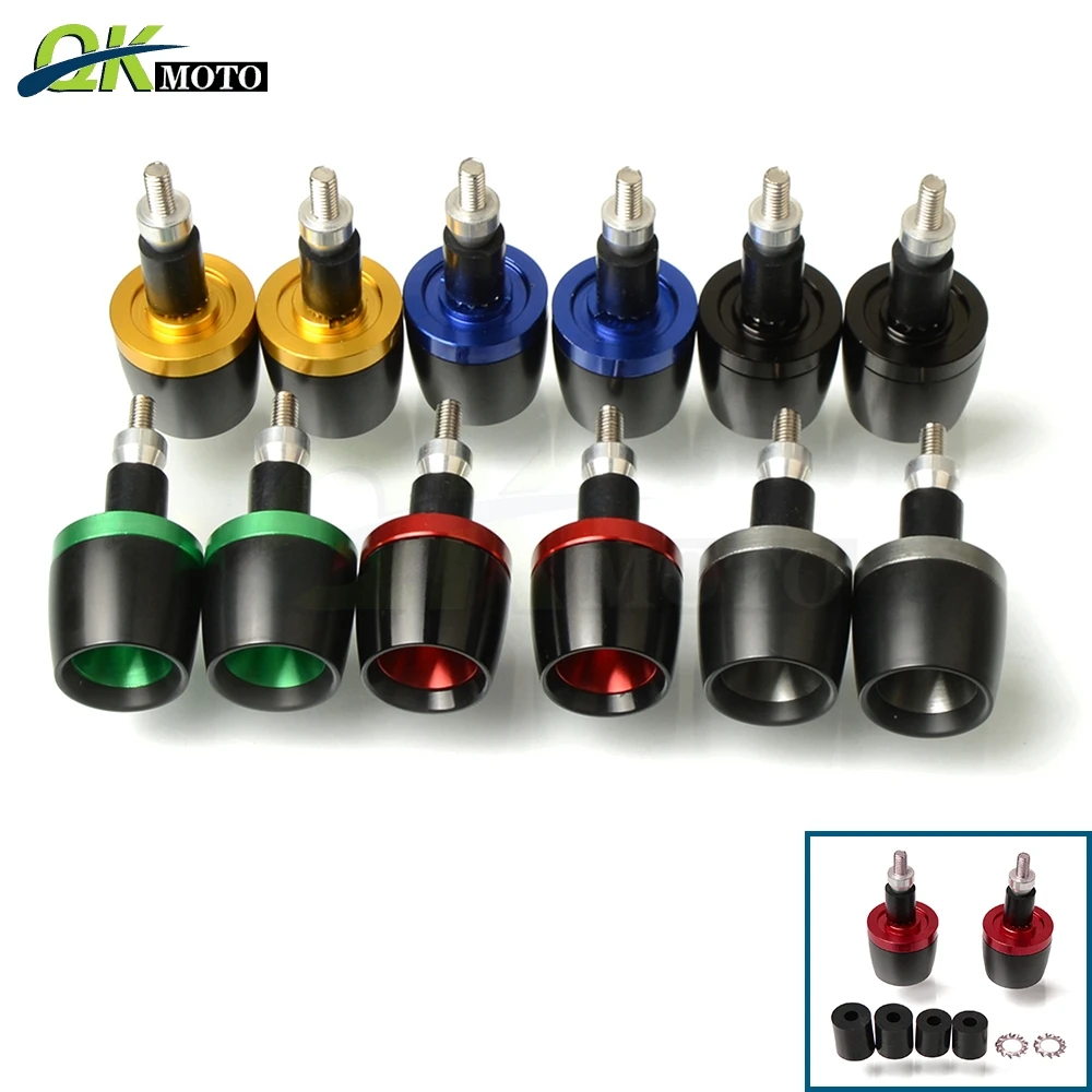 CNC Универсальный 22 мм 7/" мотоциклы ручной грузики руля наконечники для SUZUKI RACING GSR600 GSR750 YAMAHA R1 R6 R6S R10 CG125 JH70