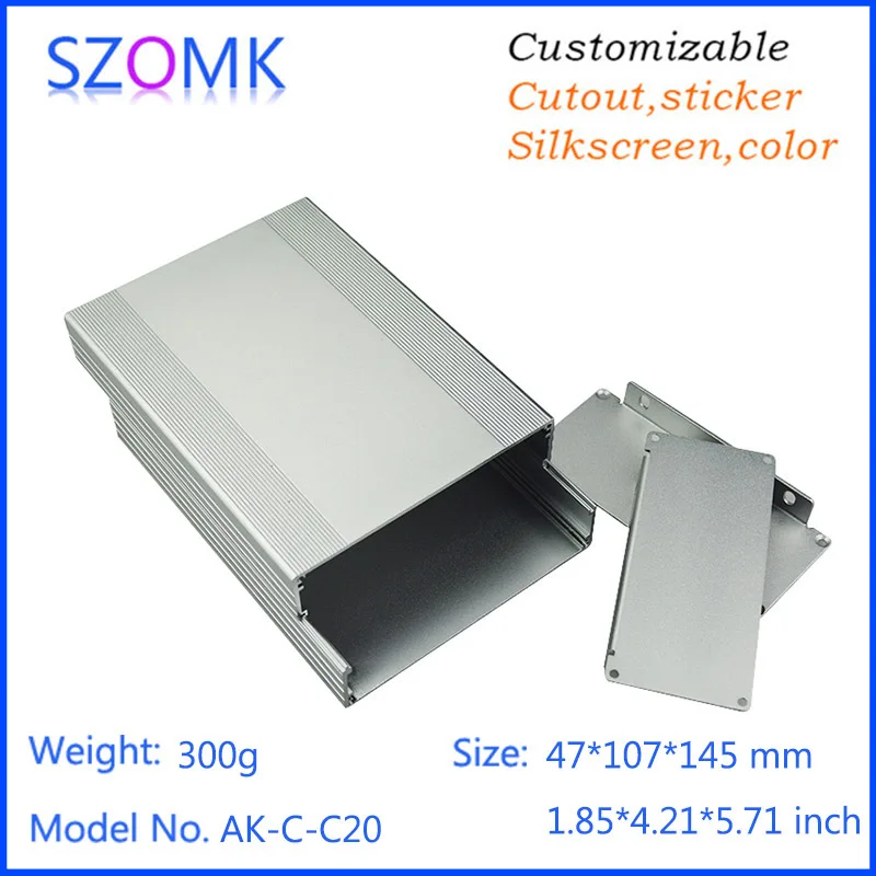 electronic case amplifier enclosure separated aluminum box enclosure black electronics aluminum case wall mounting project box electronics enclosure for pcb  (2).jpg