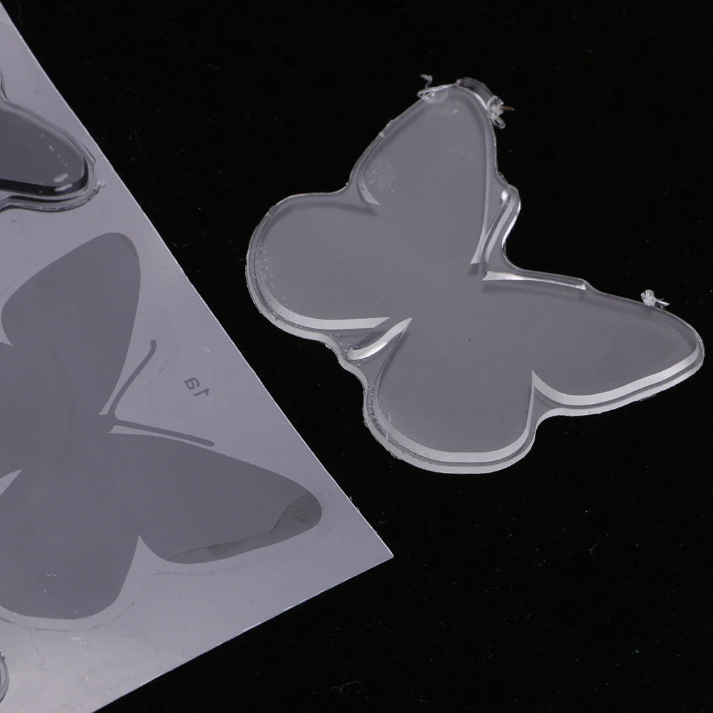 Butterfly Transparent Silicone Clear Rubber Stamp Sheet Cling Scrapbooking DIY Album Decorating Card Making Stamps