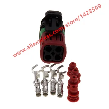 

10 Sets 4 Pin Fuel Injector Plug Oxygen Sensor Connector For Cars Excavator 1337352-1