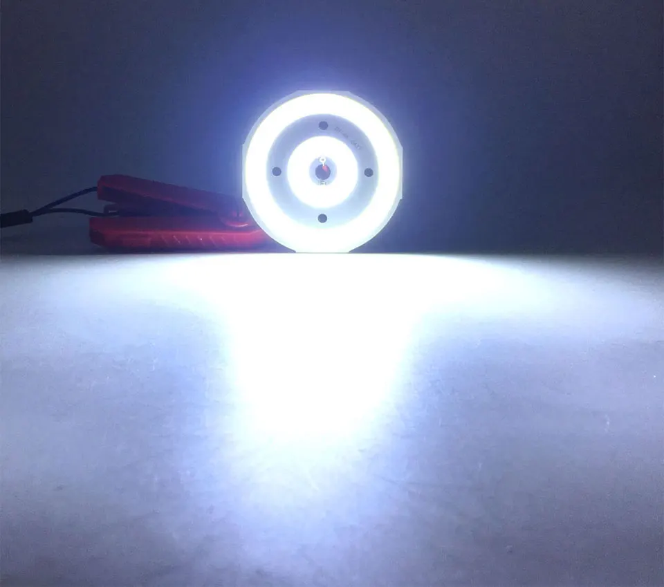 12V Round COB LED Chip 20W DC12V Light Bulb 65mm Diameter Double-ring Rounded LED Lamp for DIY Car Lighting House Work Lights (9)