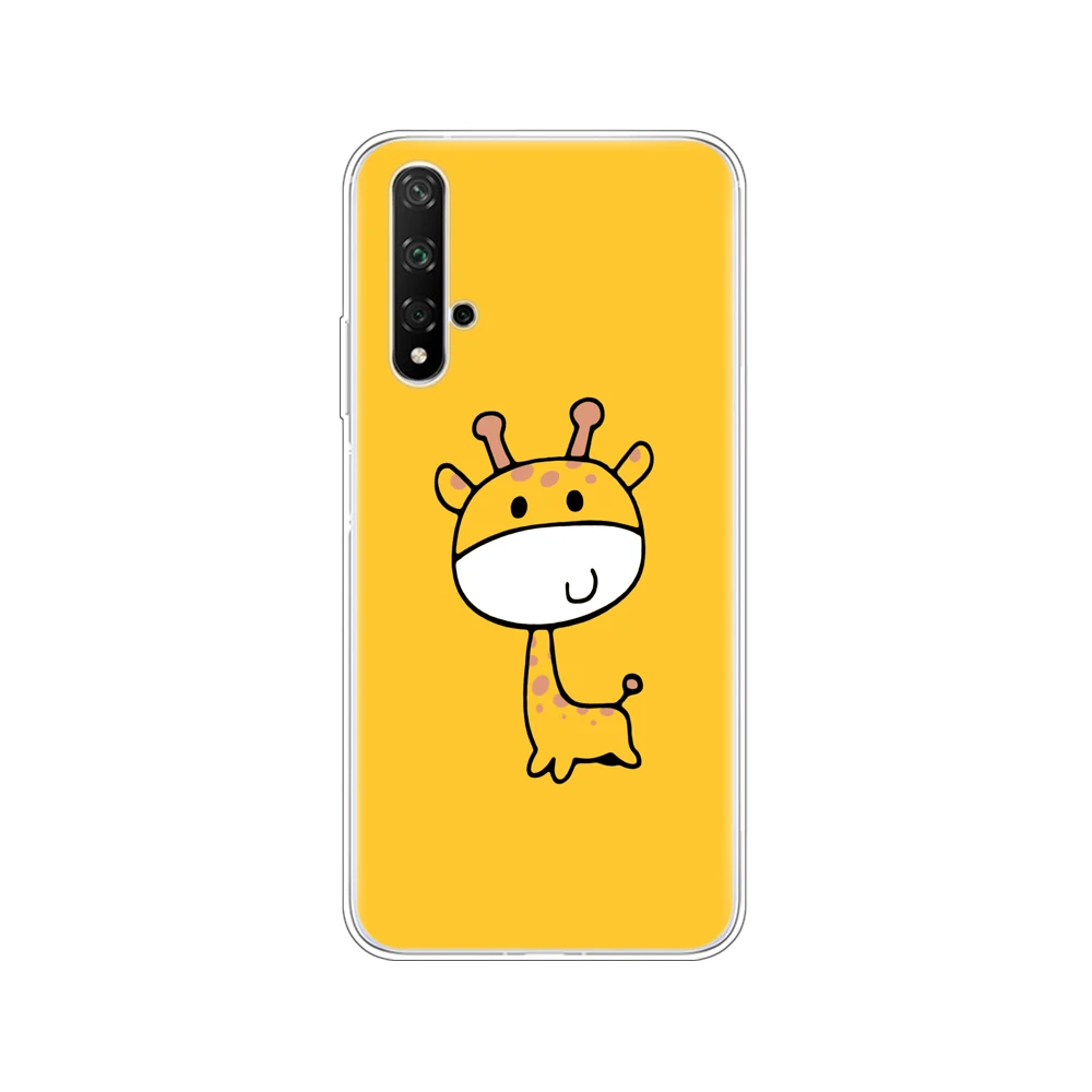 Case On Honor 20 Case Silicon Back Cover Phone Case For Huawei Honor 20 Pro Lite Honor20 YAL-L21 YAL-L41 Luxury Cartoon - Цвет: 11055