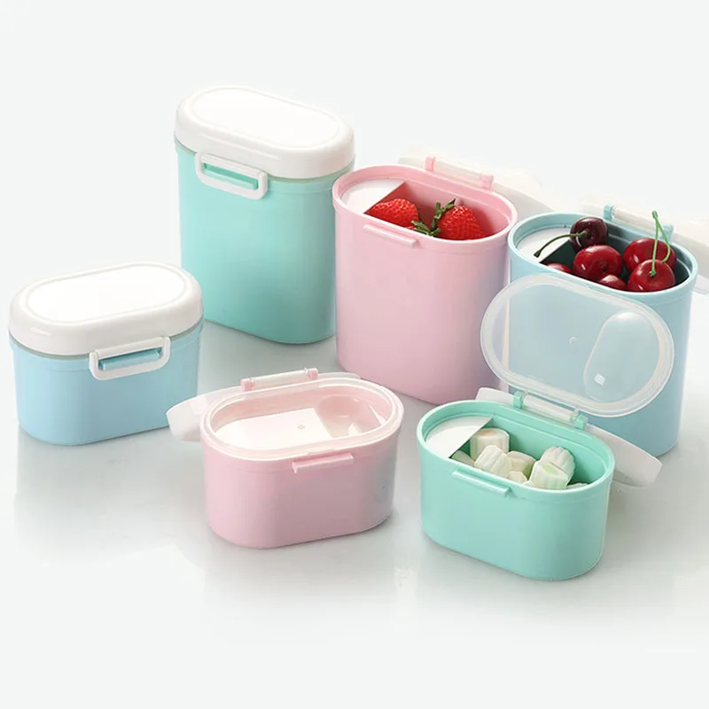 Babies Milk Powder Container Portable Formula Food Storage Dispenser  Infants Sealed Box with Spoon Portable Go-out Large Storage