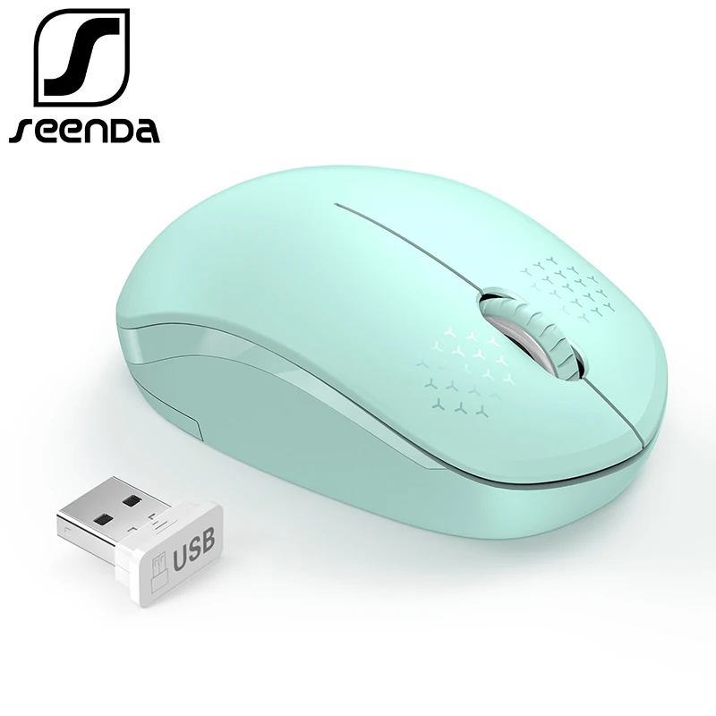 SeenDa Noiseless 2 4G Wireless Mouse Portable Optical Mice for Notebook font b PC b font