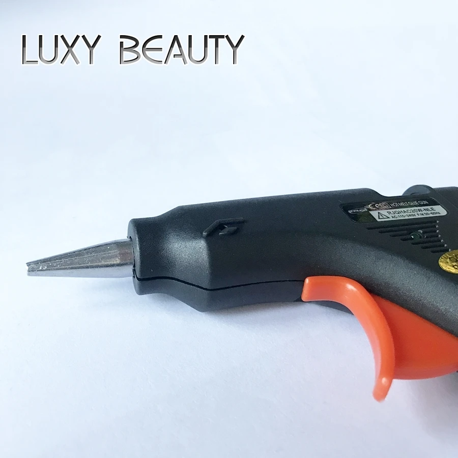 LUXY SCHÖNHEIT Hot Melt Kleber Pistole Hohe Temp Handliche Heizung Kleber Können Verwendet Werden Für Haar Perücke Bindung Für DIY