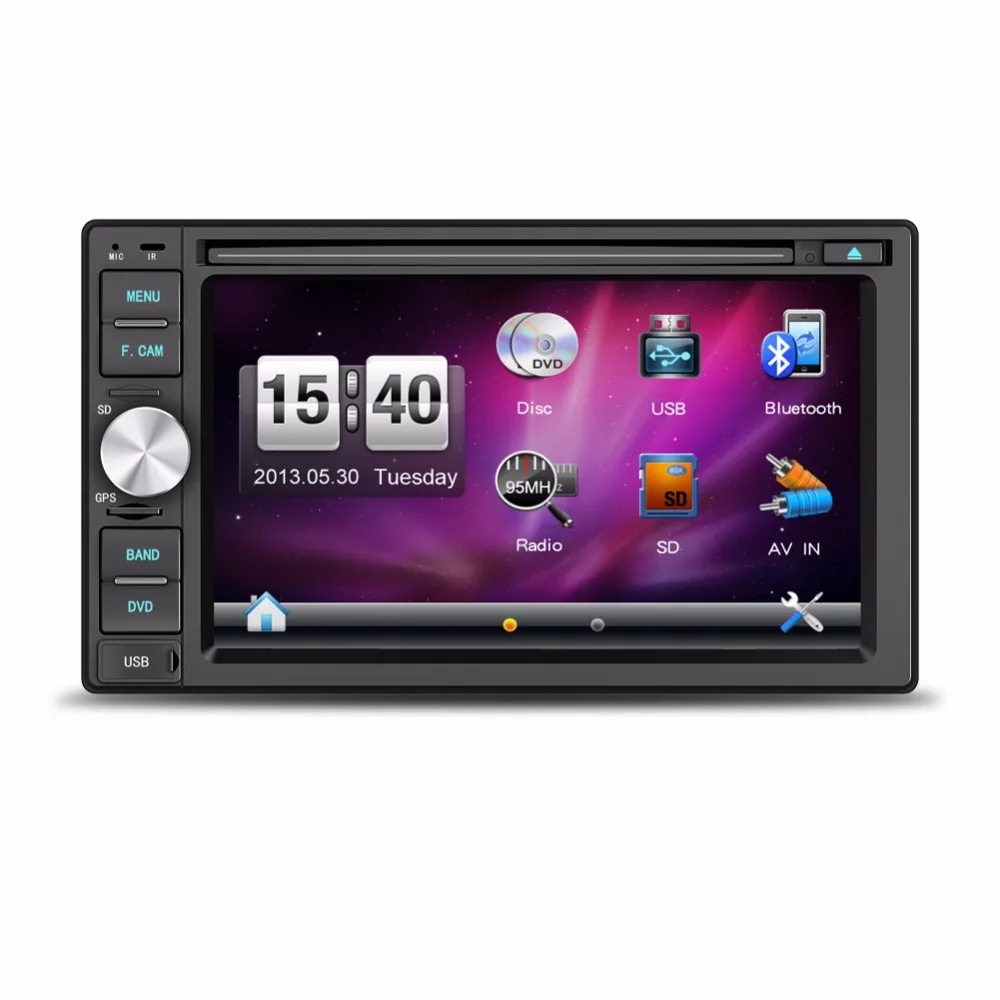 Cheap 6.2" 2 Din For Wince Universal Car Radio DVD SWC BT Radio RDS Car Multimedia Player 1