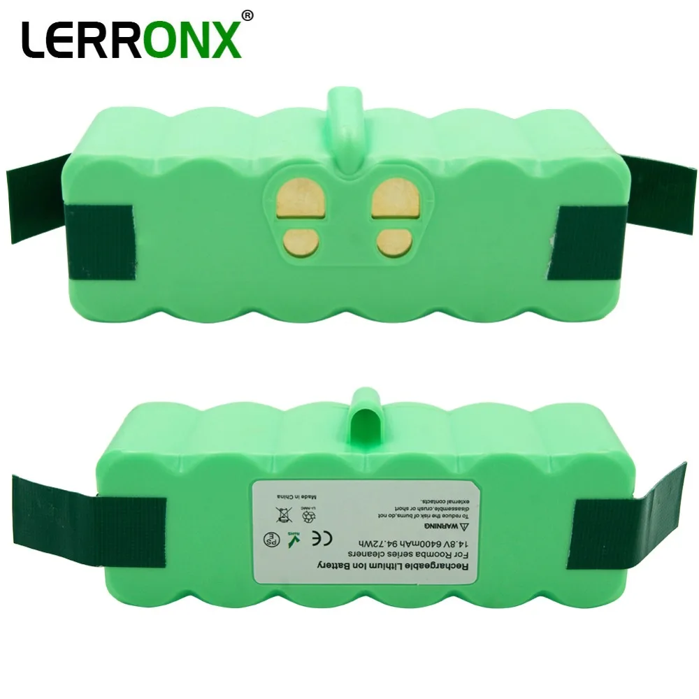 

Vacuum Cleaner Rechargeable battery 14.8V 6400mAh Li-ion replace for iRobot Roomba 580 600 660 630 770 780 800 880 900 Series