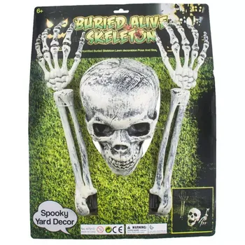 

3pcs Set Halloween Skeleton Skulls Arm Horror Buried For Home Garden Yard Lawn Decoration FP8