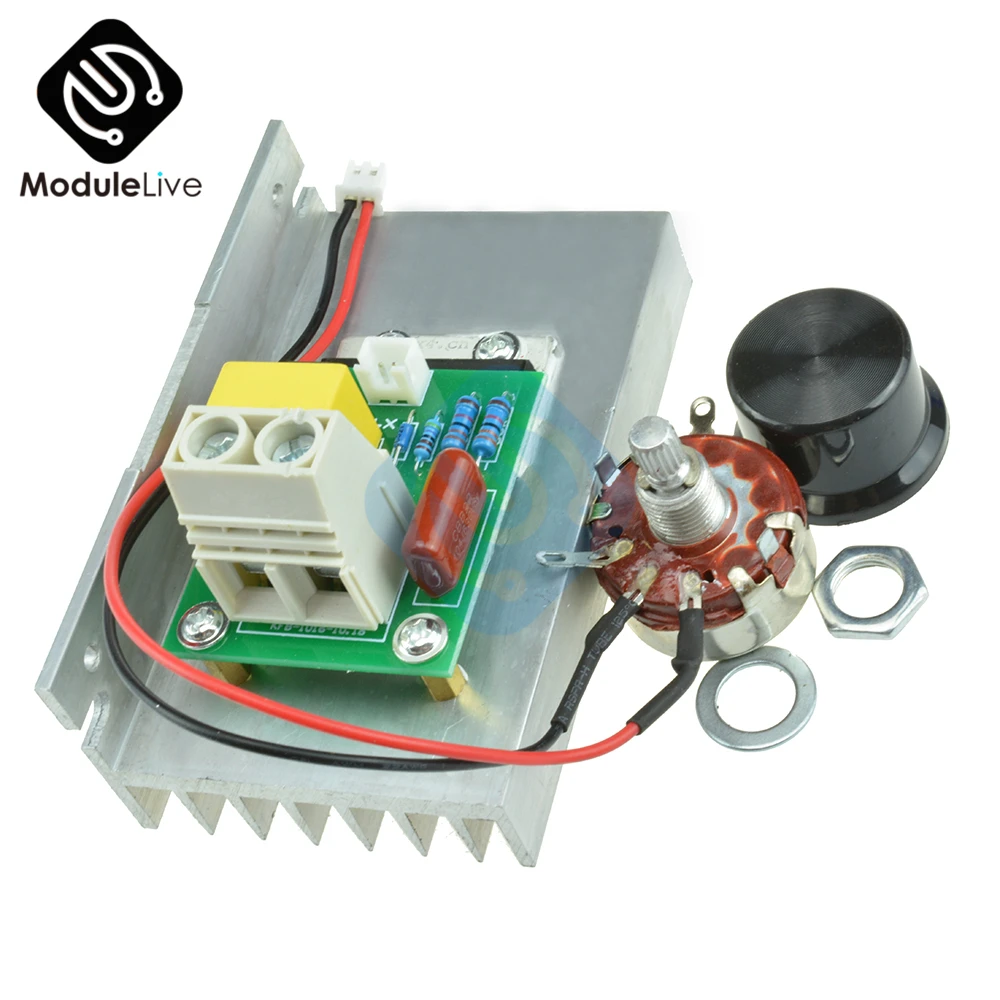 

10000W AC 220V SCR Voltage Regulator Motor Speed Controller Control Dimming Dimmers Thermostat
