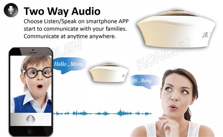 1080P 3mp IP Camera two way audio