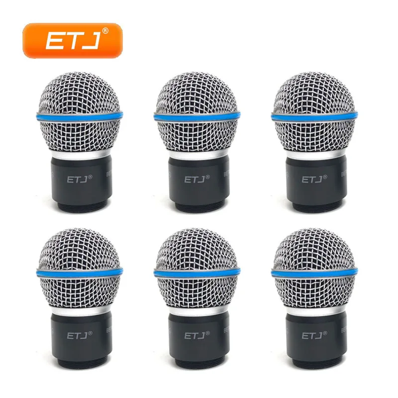 Картридж для микрофона бренда ETJ 6 шт./лот Beta58 Beta58A аксессуары беспроводного SLX24 PGX24