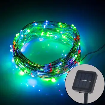 

10M 100 LED Solar Power String Lights Waterproof Copper Wire Starry String Light Home for Xmas Garden Party Decoration Lights