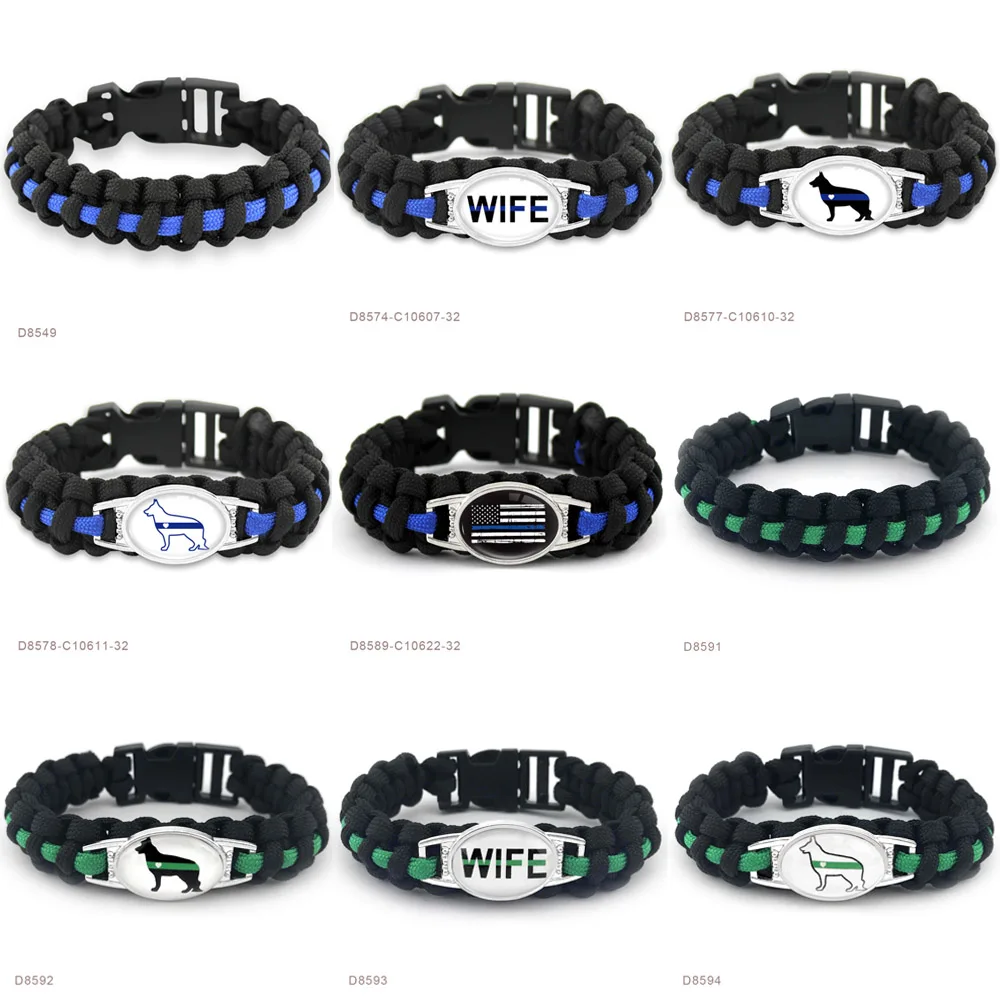 Тонкие браслеты с надписью My Hero Thin Blue Line Мой помощник Lies Matter мама сестра Мама папа